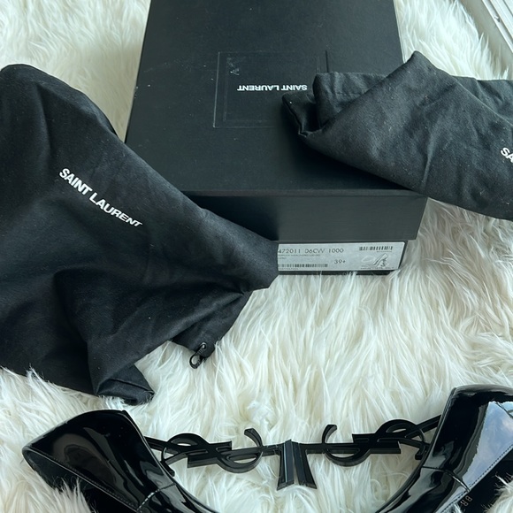 Saint Laurent size EU 39.5 Opyum Pumps in black Patent Leather - Picture 6 of 9
